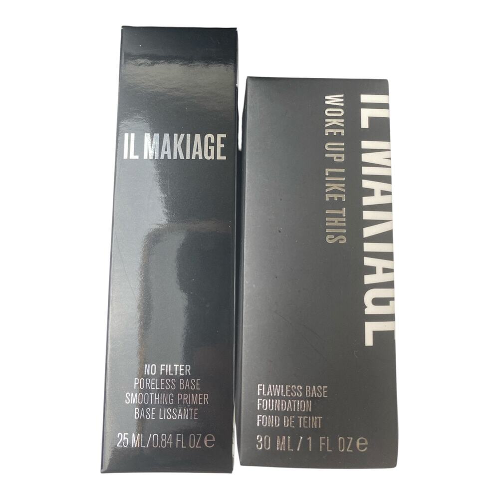 Il Makiage Flawless Base Foundation+No Filter Primer “Woke Up Like This”120 NEW